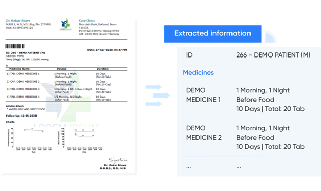 Doctor using AI-powered diagnostics with health data on screen