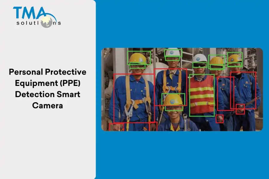 Advanced PPE Detection Using Smart AI Camera by TMA Solution PPE Detection with TMA’s smart camera solution