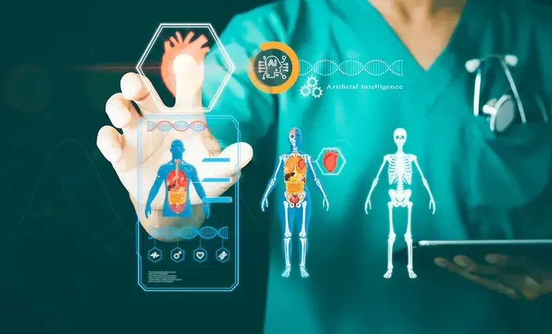 Health support at home with online doctor connection