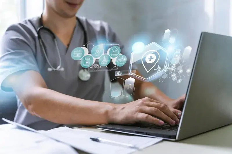 Healthcare software outsourcing refers to hiring a technology partner to develop and operate healthcare software
