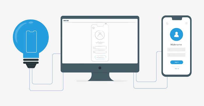 Prototype step in developing enterprise mobile app