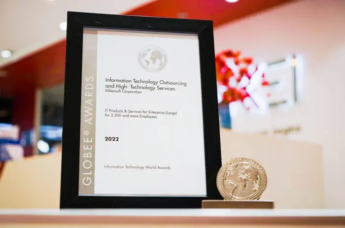 Rikkeisoft’s Globee award for IT outsourcing