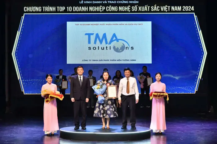 TMA solution is honored to be Vietnam's Top 10 Digital Technology Companies 2024