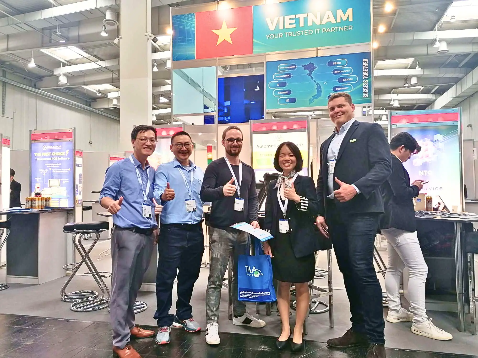 TMA’s booth at Hannover Messe 2023